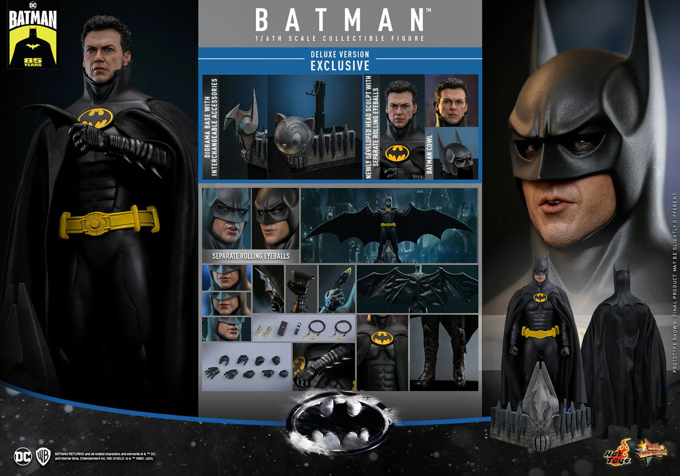 Pre-Order!Hot Toys MMS770 Batman Returns Batman Deluxe Version 1/6 Scale Figure