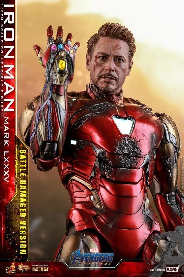 Hot Toys MMS543D33 Iron Man Mark LXXXV 85 Battle Damaged Avengers Endgame 1/6 Figure