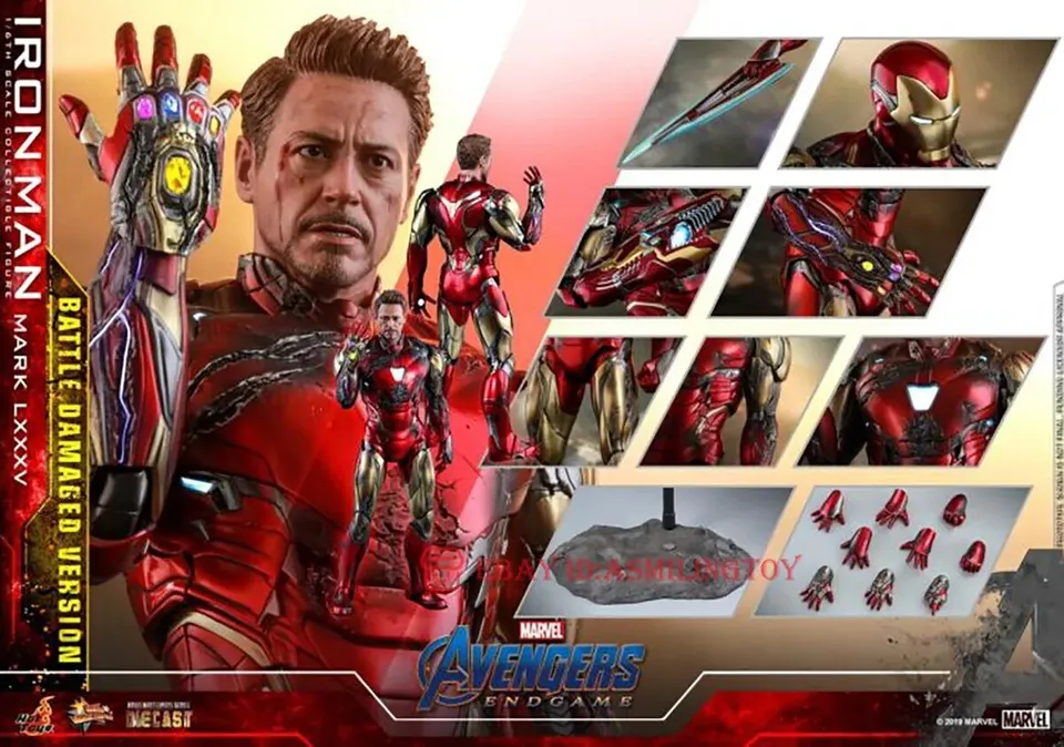 Hot Toys MMS543D33 Iron Man Mark LXXXV 85 Battle Damaged Avengers Endgame 1/6 Figure