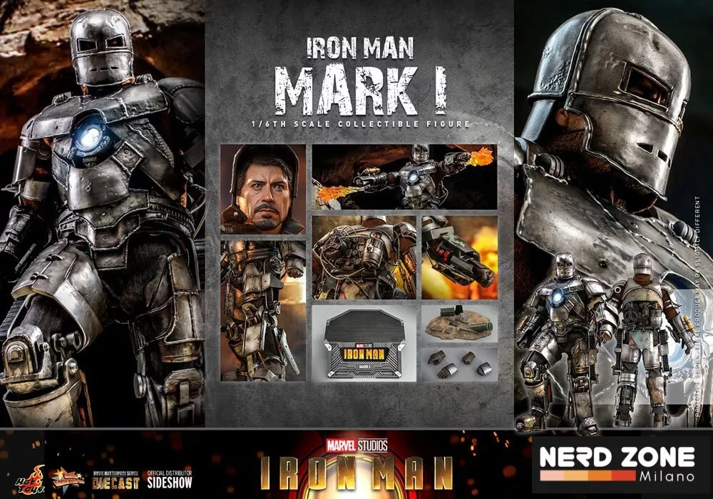 Hot Toys MMS605D40 Iron Man Mark I Diecast 1/6 Action Figure