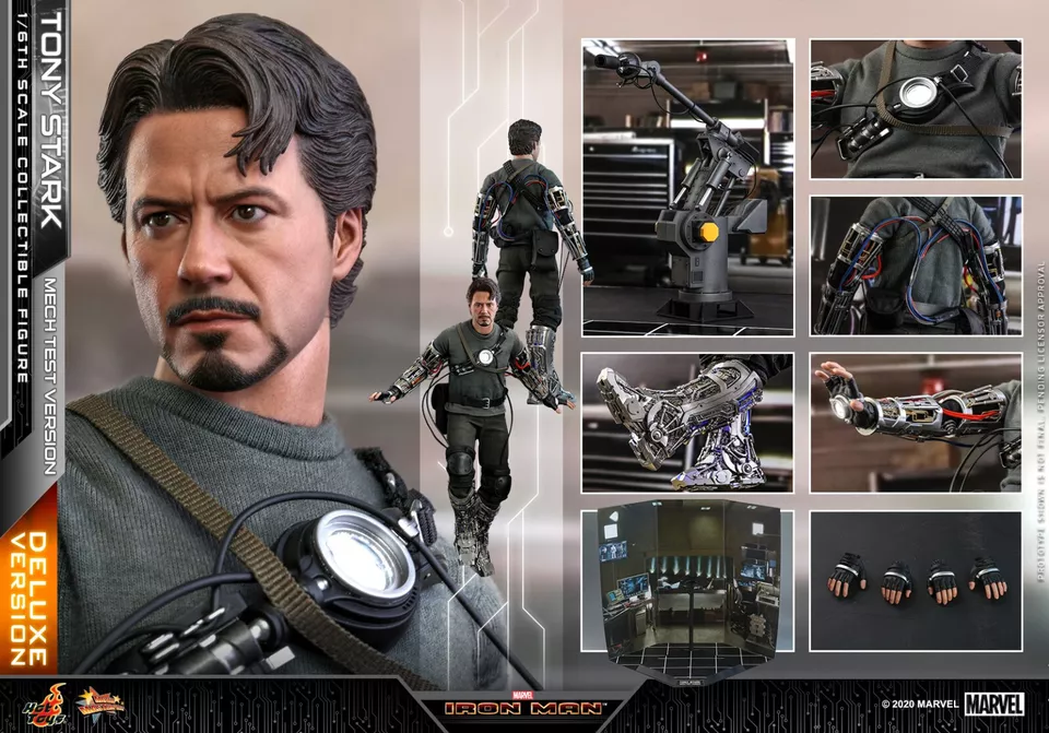 Hot Toys MMS582 Iron Man Tony Stark (Mech Test Deluxe Version) 1/6 Figure
