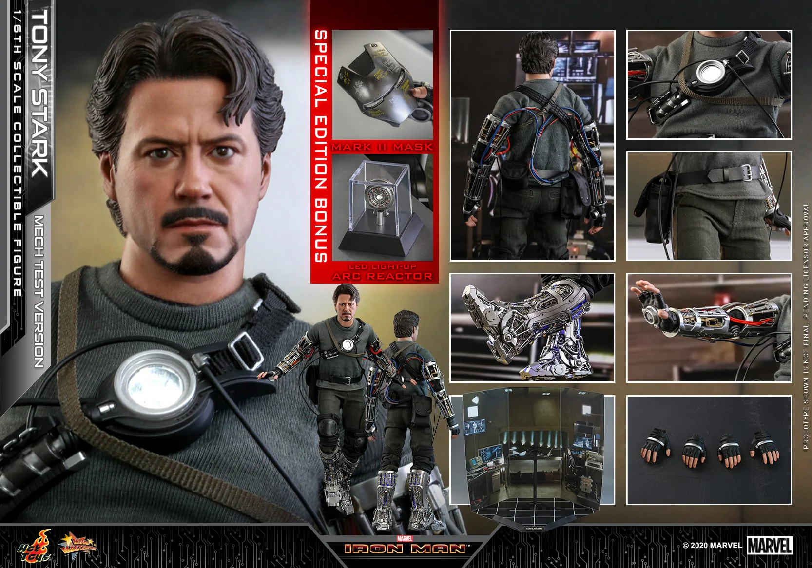 Hot Toys MMS581B Iron Man Tony Stark (Mech Test Version 2.0) (Special Edition)
