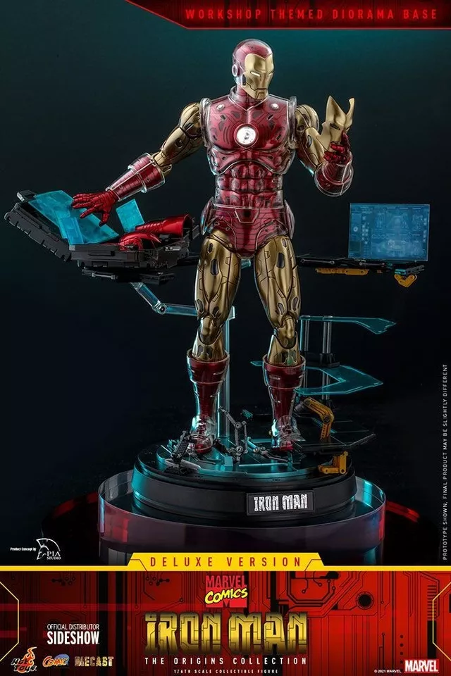 Hot Toys CMS08D38 Iron Man The Origins Collection Marvel Comics (Deluxe Version)