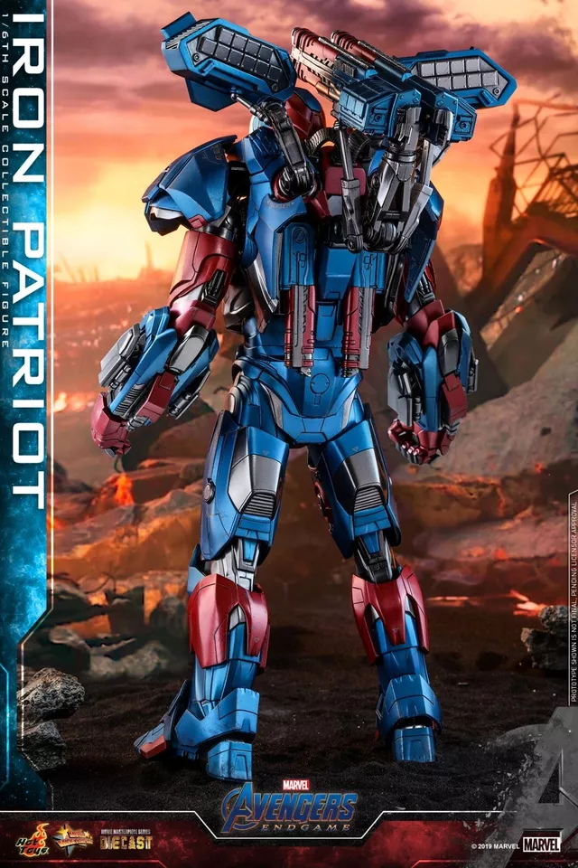 Hot Toys MMS547D34 Avengers: Endgame Iron Patriot 1/6 Action Figure