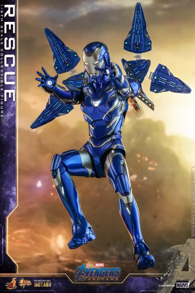 Hot Toys Avengers Endgame Rescue Mark XLIX 1/6th Scale Collective Figure MMS538D32