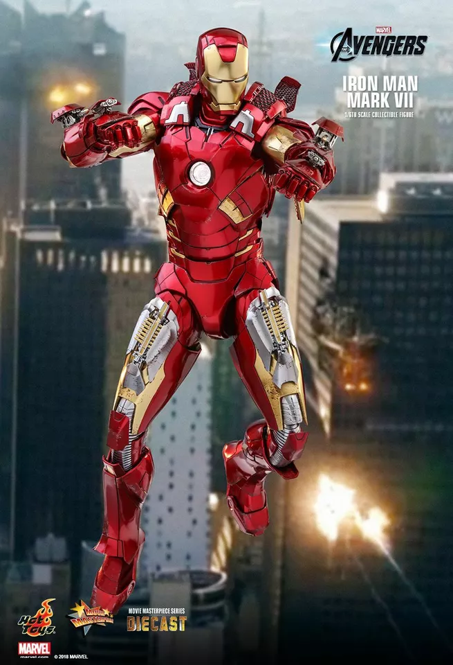 Hot Toys MMS500D27 The Avengers Iron Man Mark VII MK7 1/6 Diecast Action Figure 