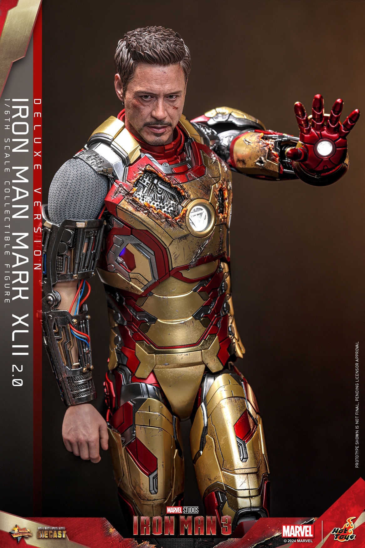 In stock! Hot Toys Deluxe MARK 42 XLII (2.0) Hot Toys MMS759D66 1/6 IRON MAN mk42 Figure
