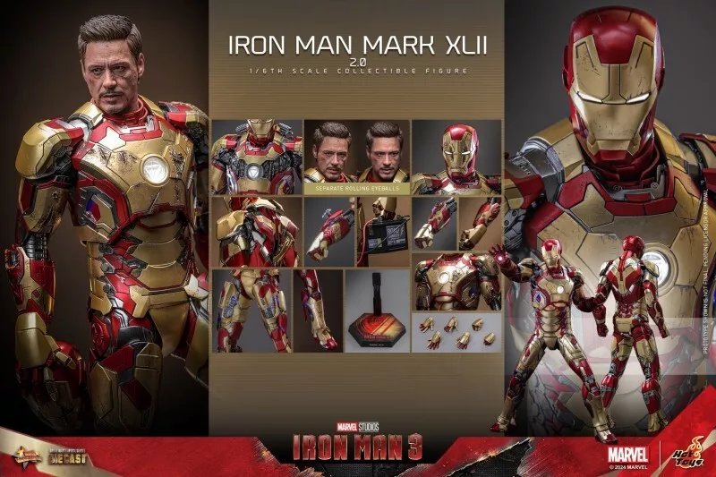 Pre-Order! Hot Toys MARK 42 XLII (2.0) Hot Toys MMS758D65 1/6 IRON MAN mk42 Figure