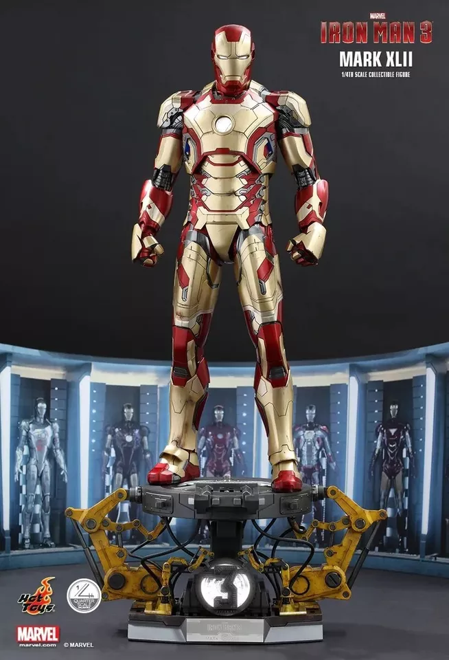 Hot Toys QS008 Iron Man 3 1/4 Mark XLII Collectible Figure [Deluxe Version]