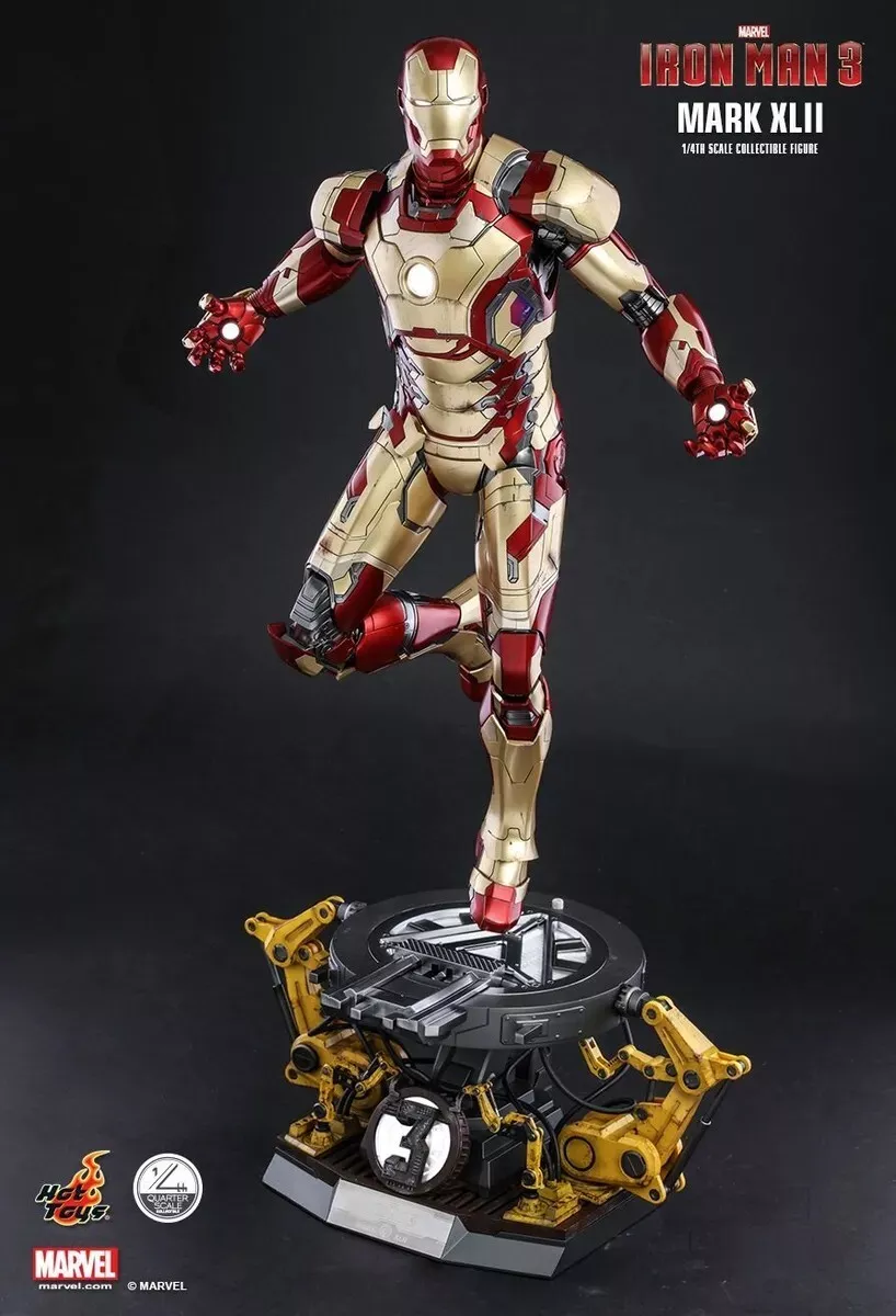 Hot Toys QS008 Iron Man 3 1/4 Mark XLII Collectible Figure [Deluxe Version]