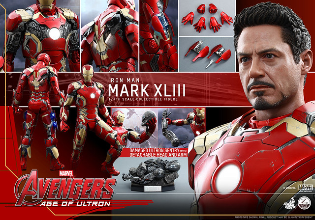 Hot Toys QS005 Avengers: Age of Ultron 1/4 Mark XLIII Collectible Figure
