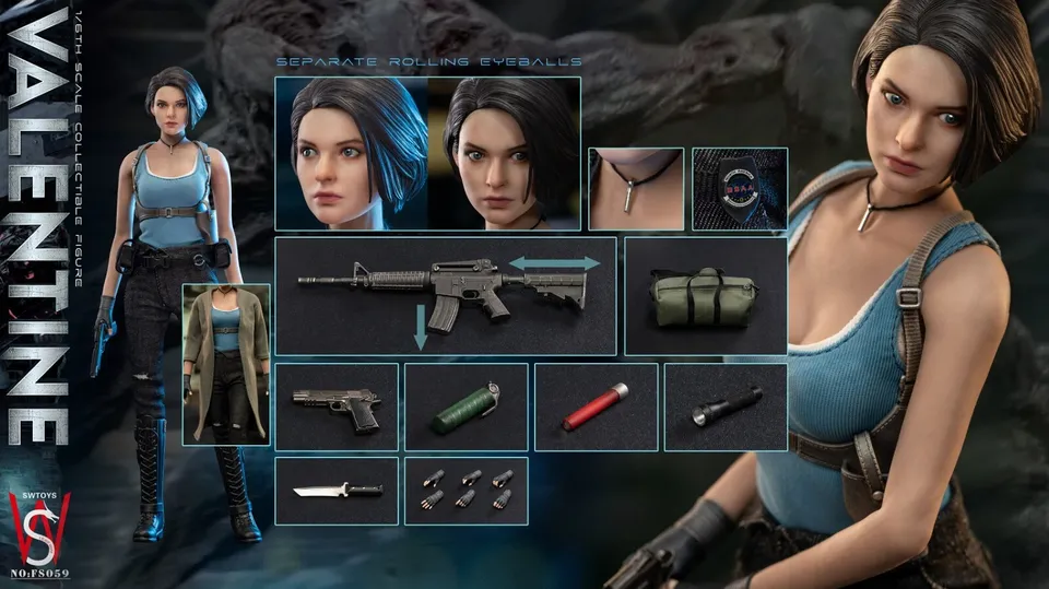 SWTOYS FS059 1/6 Resident Evil Jill Valentine Action Figure