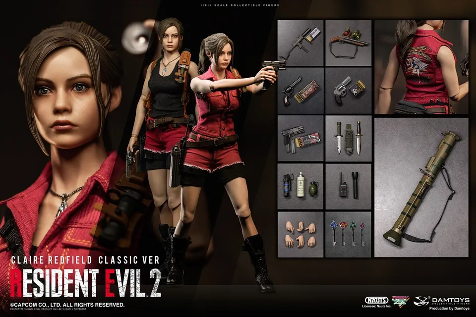 DAMTOYS DMS038 1/6 Claire Resident Evil Biohazad Redfield Classic Ver figure