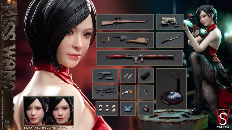 In Stock! SWTOYS FS065 1/6 Ada Wong Resident Evil Action Figure 