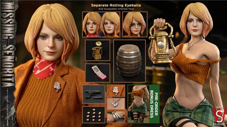 SWTOYS FS057 1/6 Ashley Graham Resident Evil Remake Figure Toy