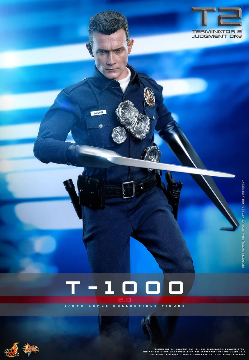 In stock! Hot Toys MMS774 Terminator 2 Judgement Day T1000 (2.0) 1/6 Figure