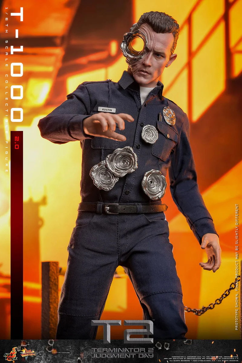 In stock! Hot Toys MMS774 Terminator 2 Judgement Day T1000 (2.0) 1/6 Figure