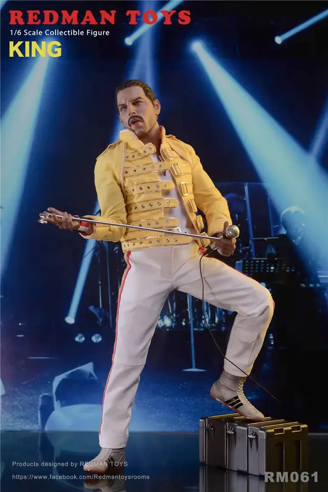 Redman RM061 QUEEN Freddie Mercury1/6 RockBand KING 12" Figure