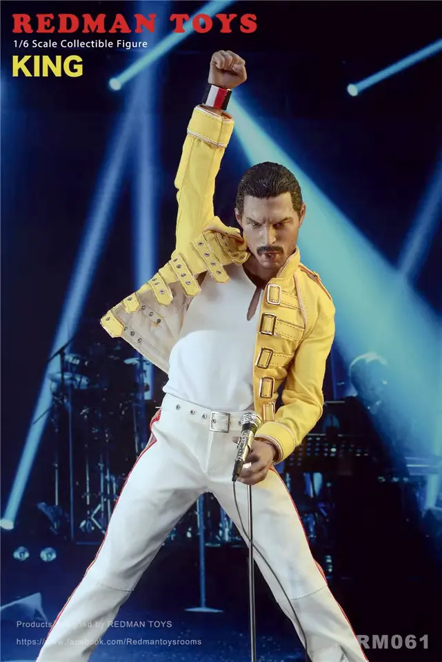 Redman RM061 QUEEN Freddie Mercury1/6 RockBand KING 12" Figure