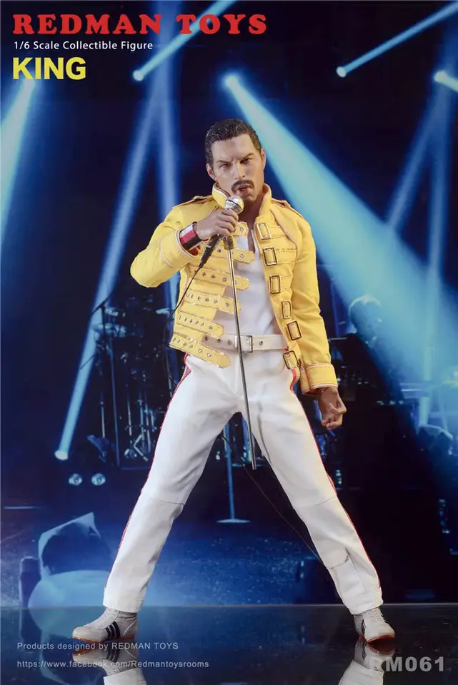 Redman RM061 QUEEN Freddie Mercury1/6 RockBand KING 12" Figure
