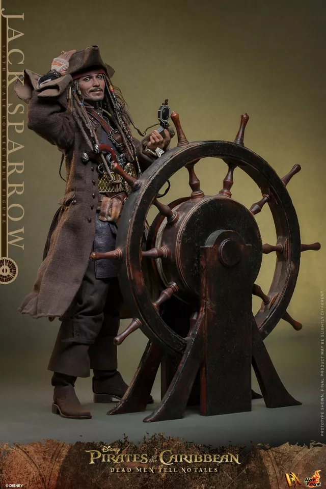 In Stock! Hot Toys DX037 1/6 Pirates of The Caribbean Jack Sparrow Figure
