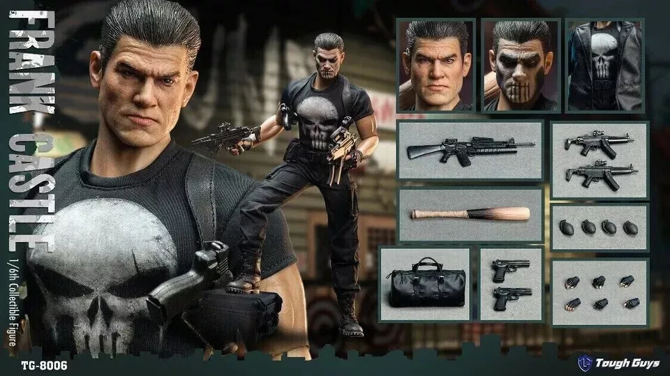 Tough Guys TG-8006 1/6 The Punisher Frank Castle 12" Action Figure