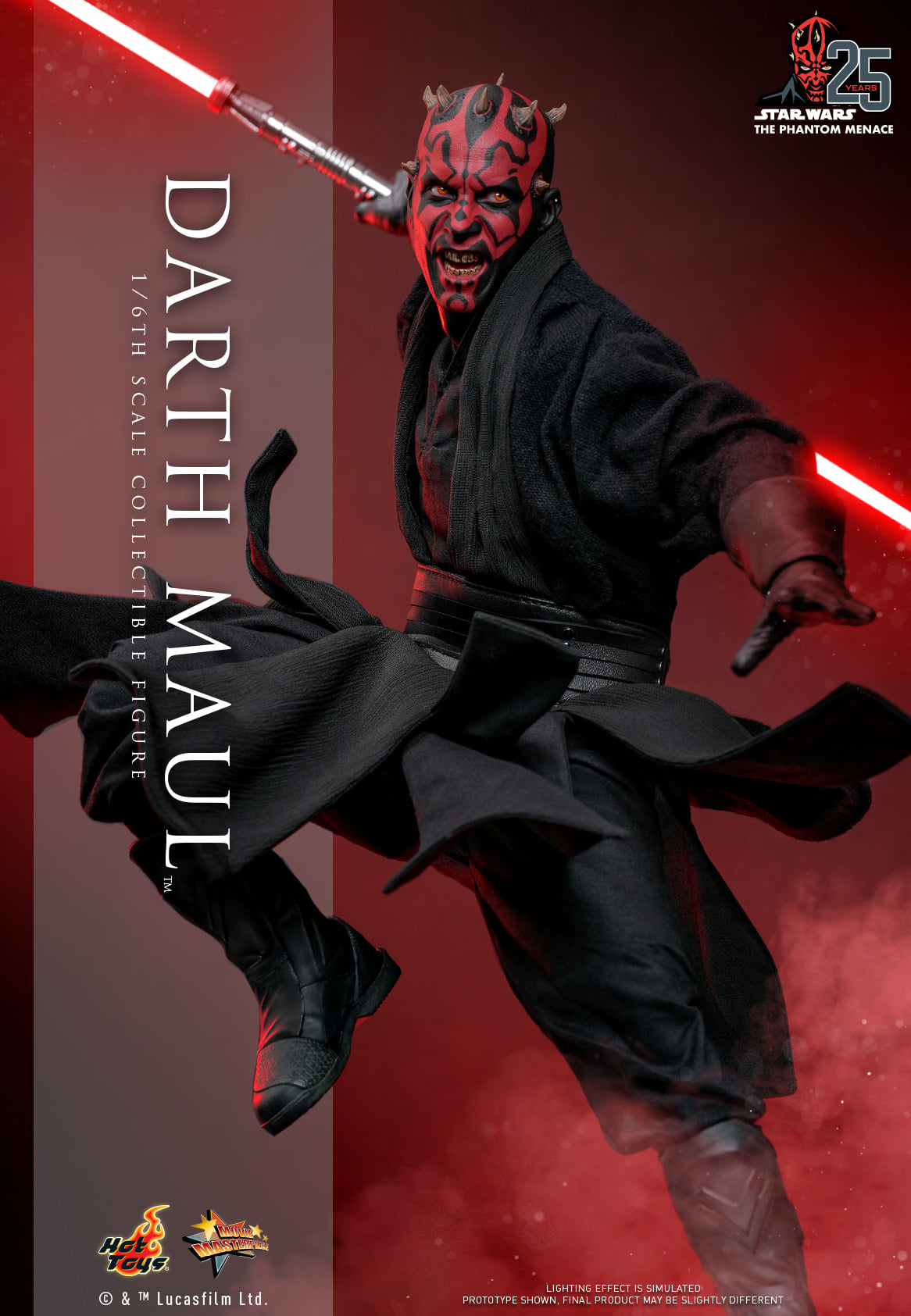 In Stock! Hot Toys Darth Maul With SITH SPEEDER MMS749 Star Wars PHANTOM MENACE