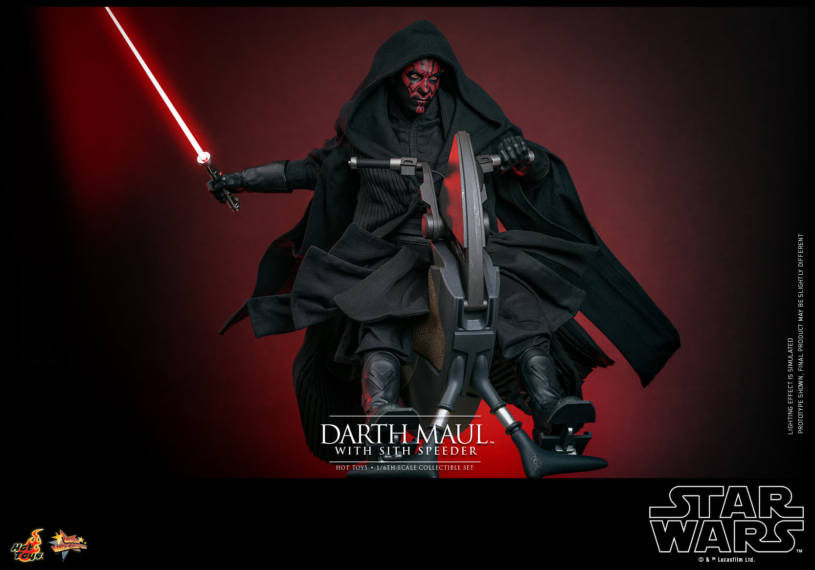 In Stock! Hot Toys Darth Maul With SITH SPEEDER MMS749 Star Wars PHANTOM MENACE