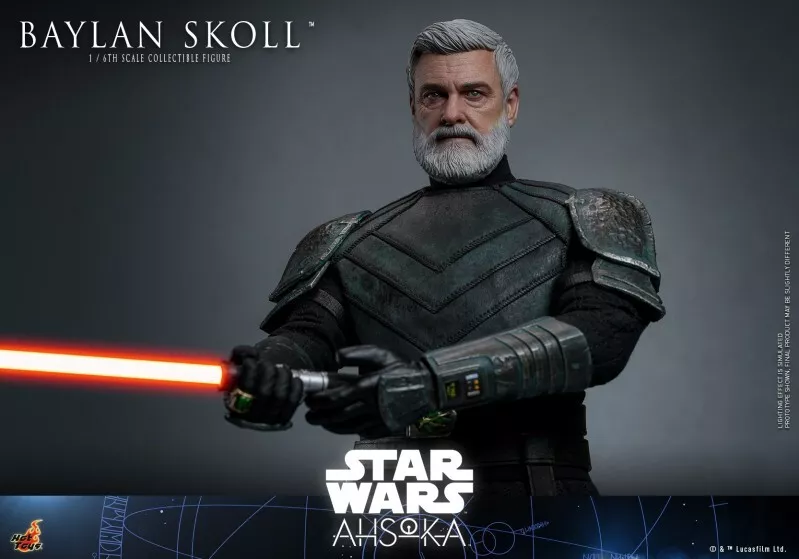 Hot Toys TMS125 Star Wars Ashoka Baylon Skull 1/6 Action Figure Toy
