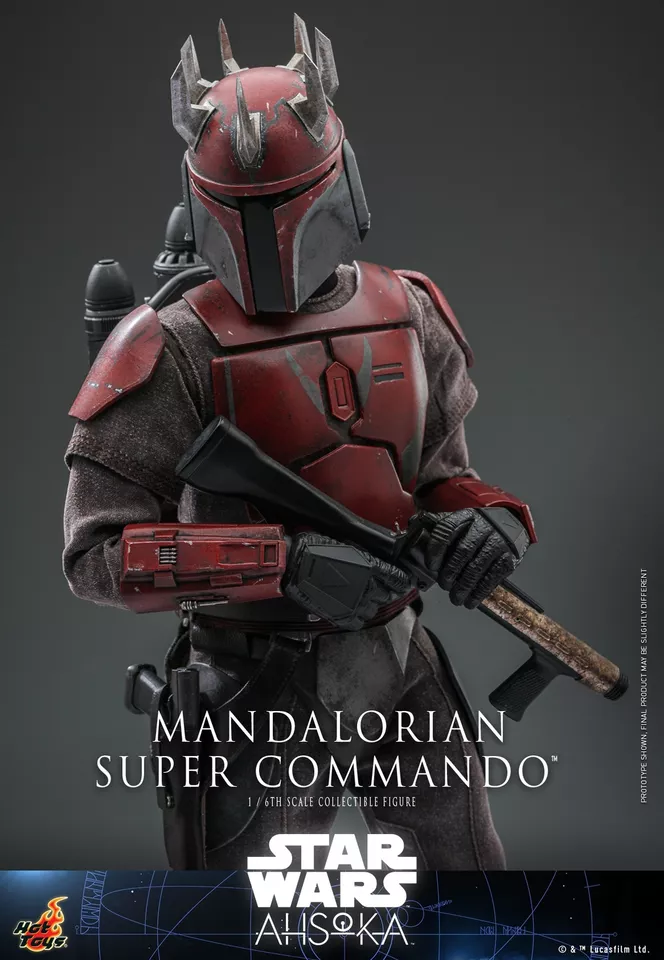 Hot Toys TMS127 Star Wars Ahsoka Mandalorian Super Commando 1/6 Figure