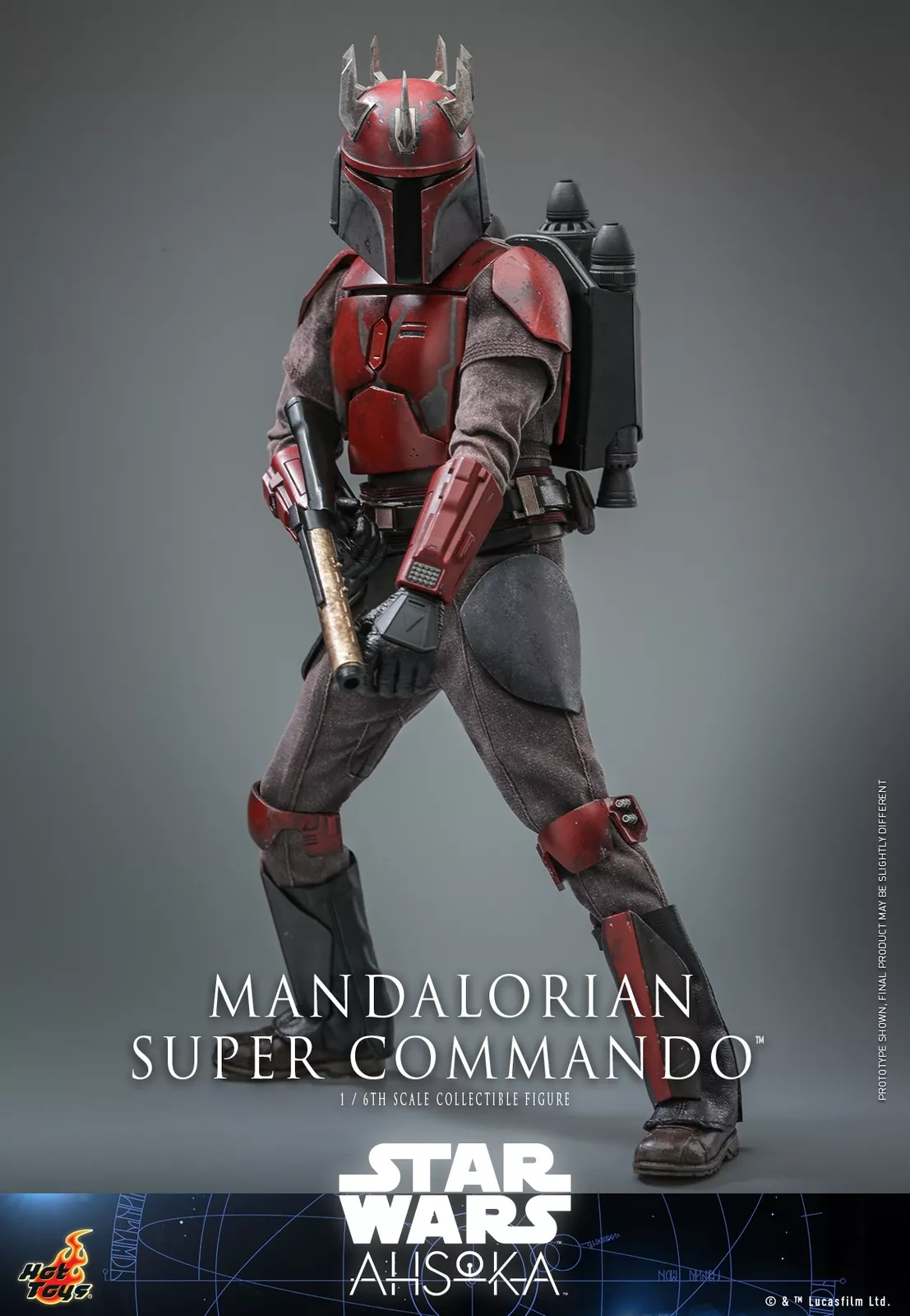 Hot Toys TMS127 Star Wars Ahsoka Mandalorian Super Commando 1/6 Figure