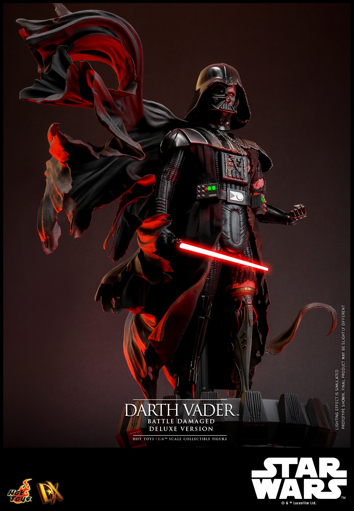 In stock! Hot Toys DX45 Darth Vader (Battle Damaged) Deluxe Version Star Wars 1/6th scale figure