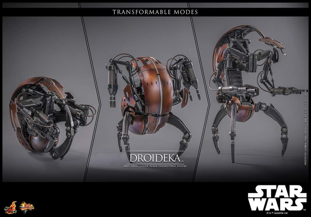 In stock! Hot Toys Droideka MMS755 1/6 Star Wars I The Phantom Menace figure
