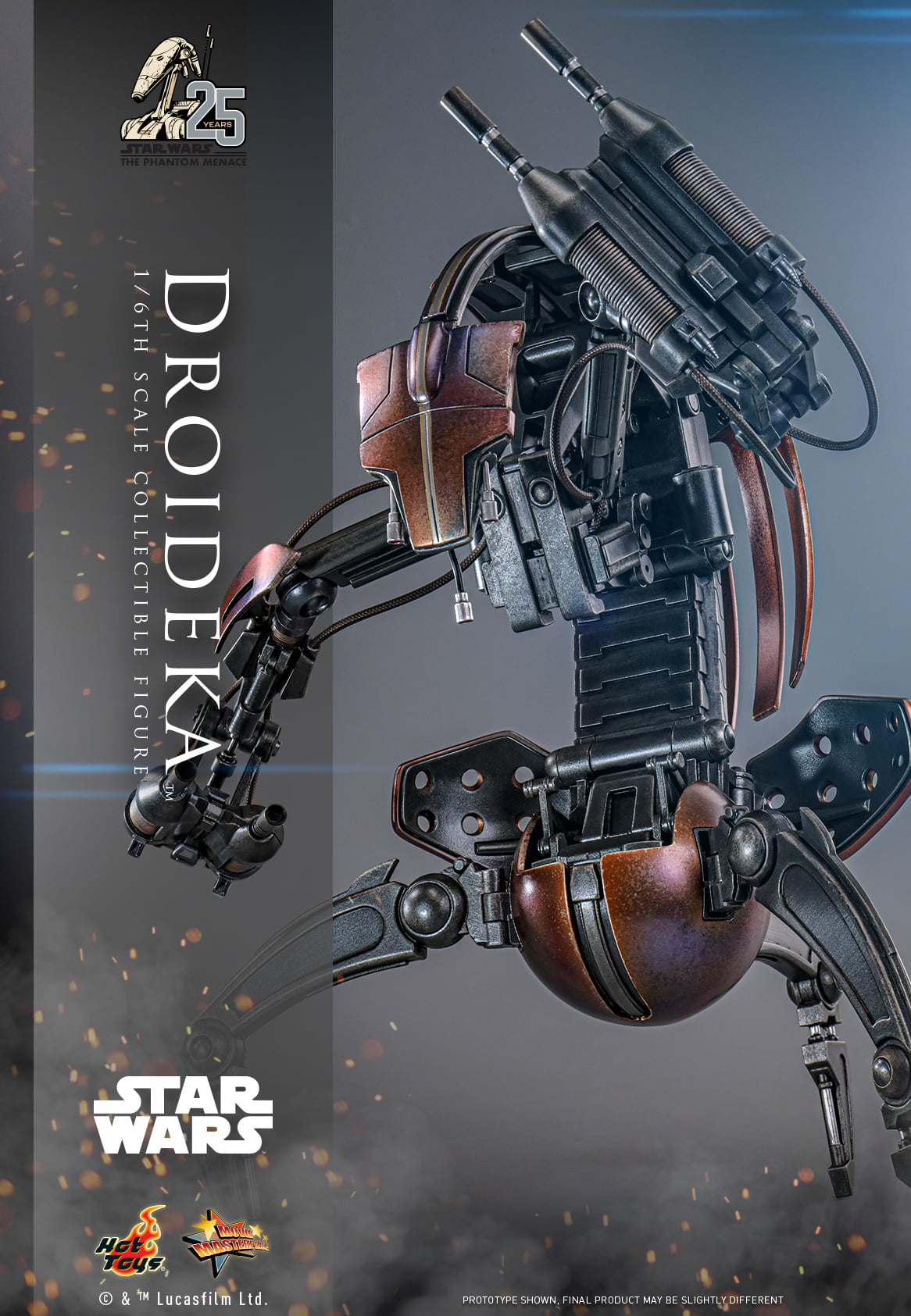 In stock! Hot Toys Droideka MMS755 1/6 Star Wars I The Phantom Menace figure