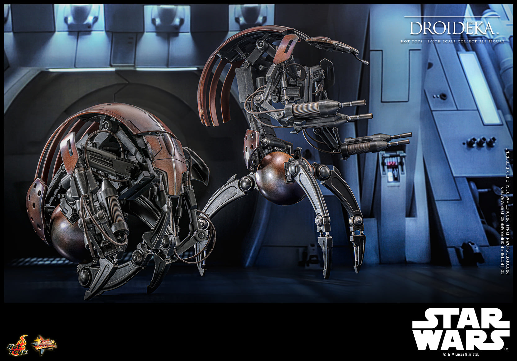 In stock! Hot Toys Droideka MMS755 1/6 Star Wars I The Phantom Menace figure