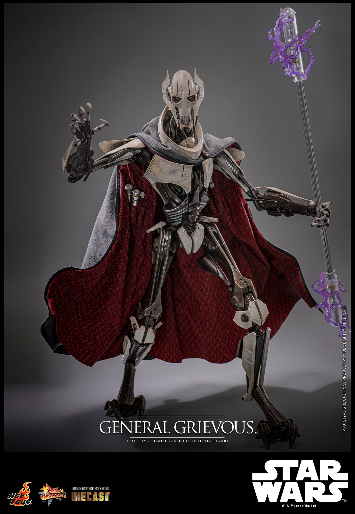 Hot Toys General Grievous MMS760D67 Star Wars Diecast Figure MMS760