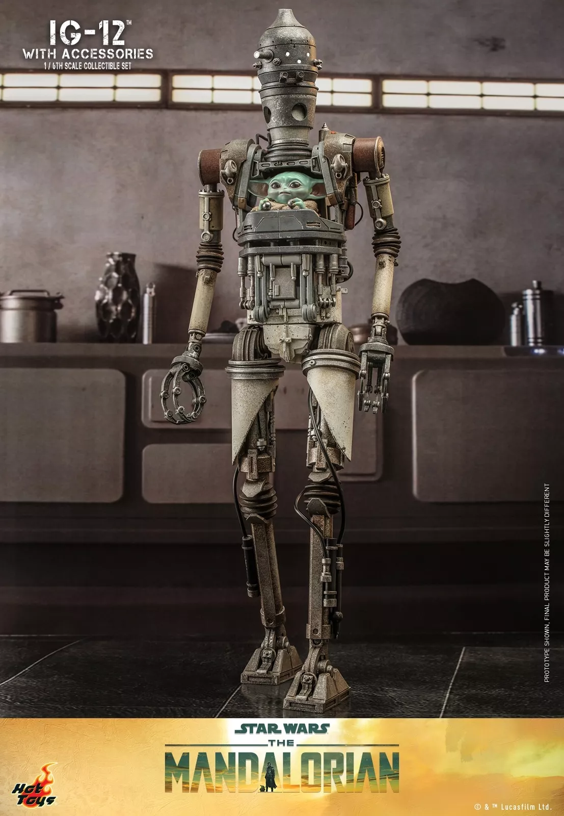 Hot Toys TMS105 Star Wars The Mandalorian IG-12 w/ Accessories Figure