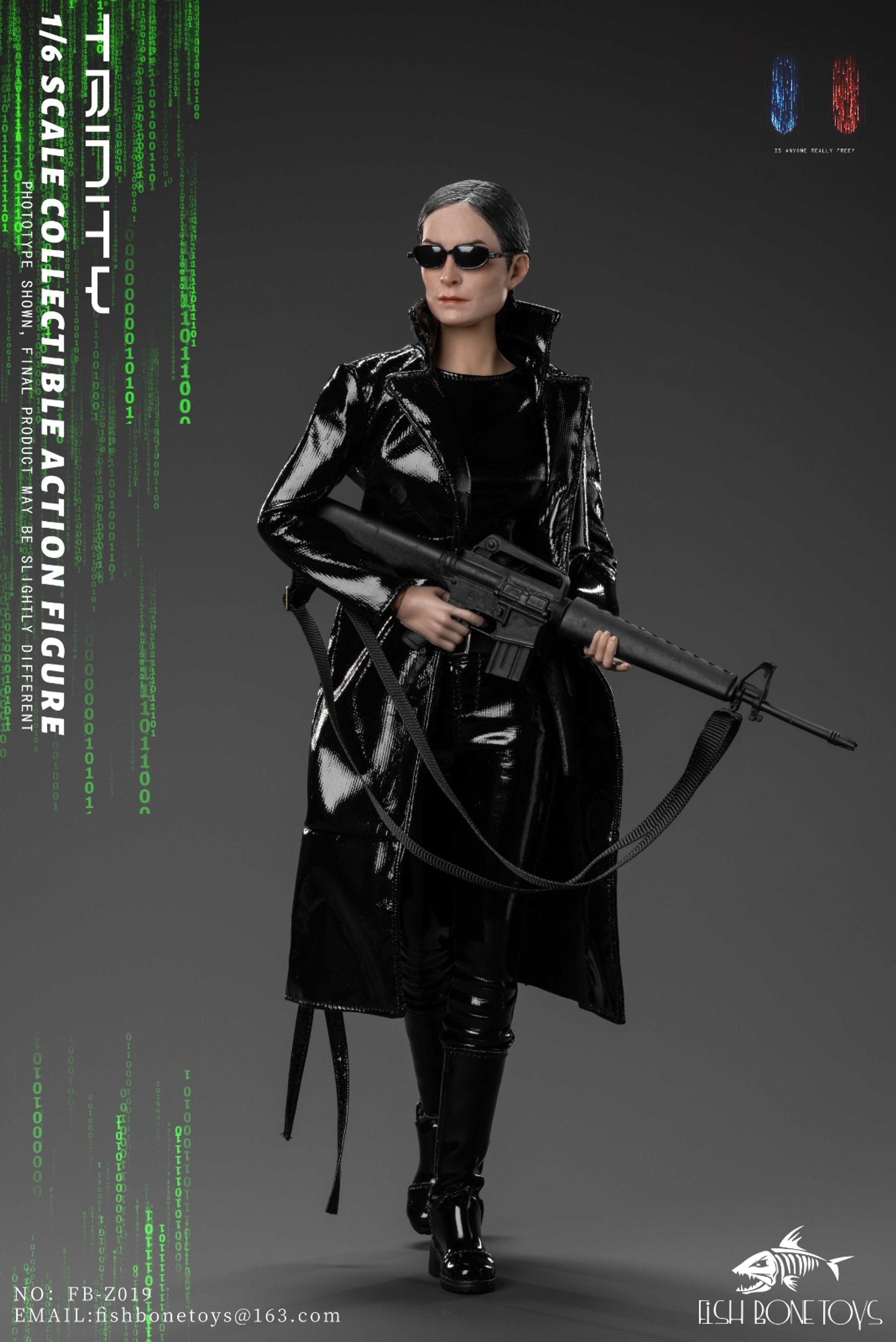 In Stock! FISH BONETOYS FB-Z019 1/6 The Matrix Trinity Carrie-Anne Figure Toy