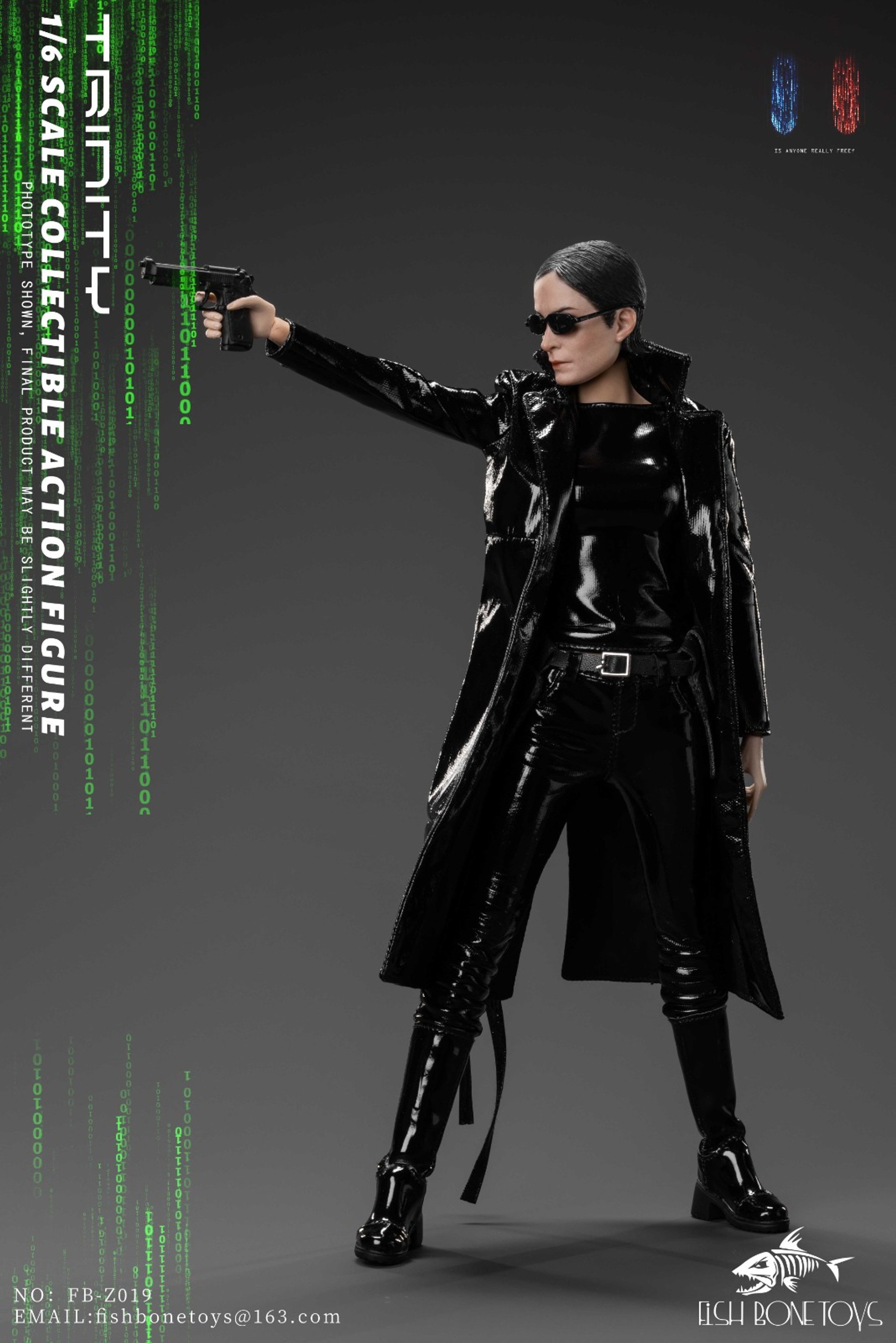 In Stock! FISH BONETOYS FB-Z019 1/6 The Matrix Trinity Carrie-Anne Figure Toy