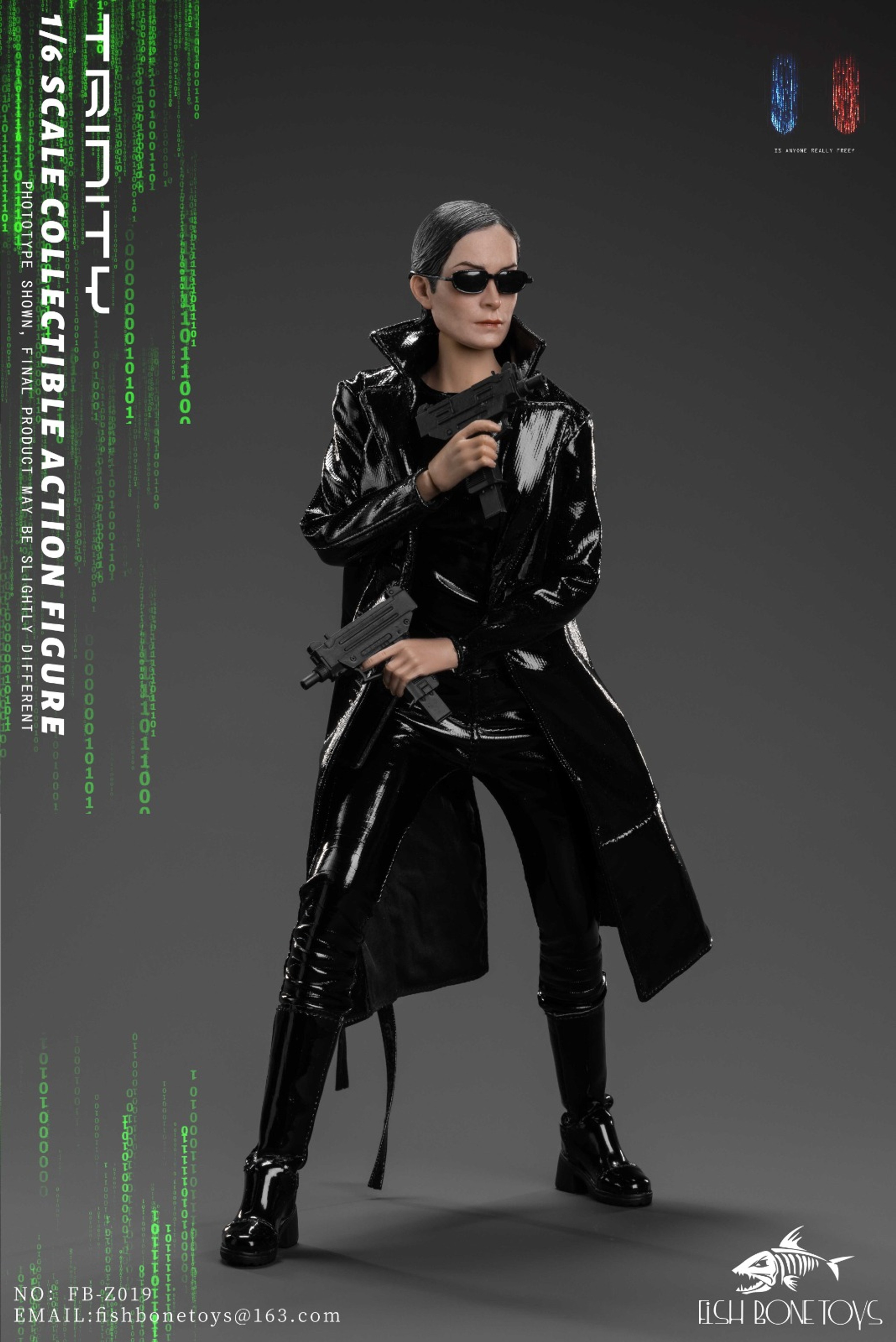 In Stock! FISH BONETOYS FB-Z019 1/6 The Matrix Trinity Carrie-Anne Figure Toy