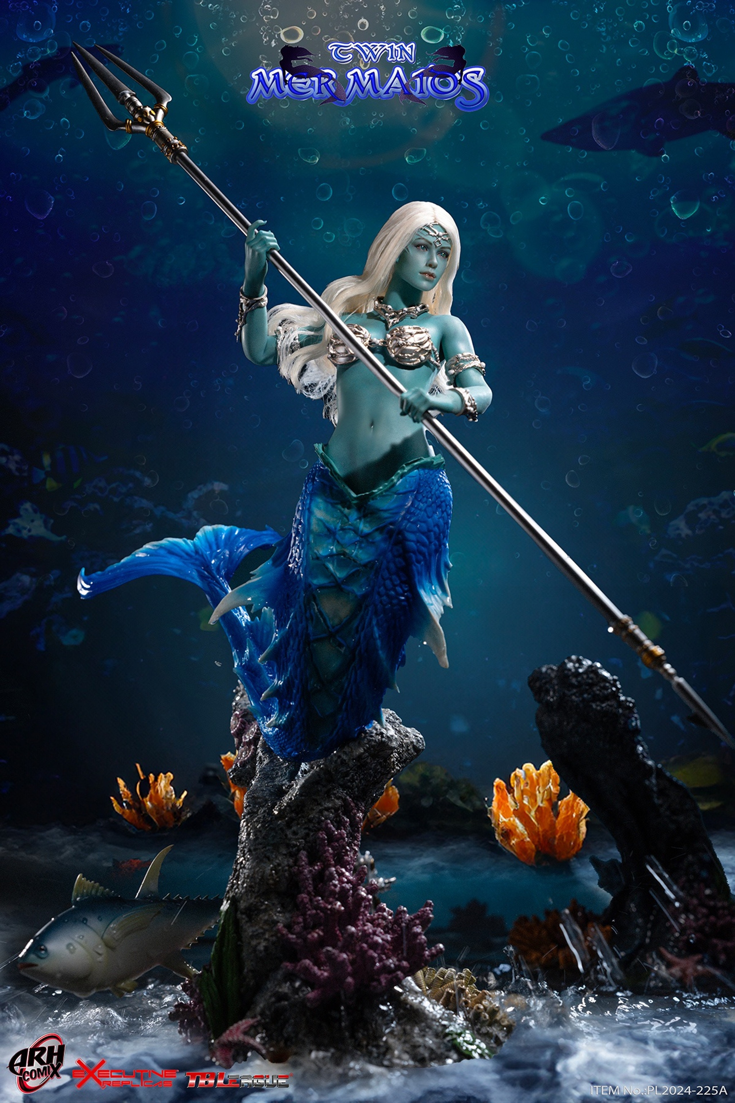 In Stock! TBLeague (PL2024-225A) 1/6 Scale Mermaid Sharleze Figure Blue Version