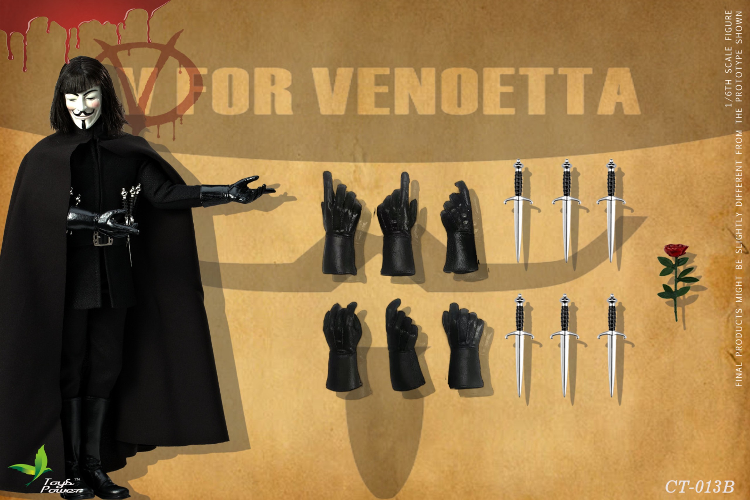 Pre-Order! Toys Power (CT013-B) 1/6 V for Vendetta 2.0 Figure