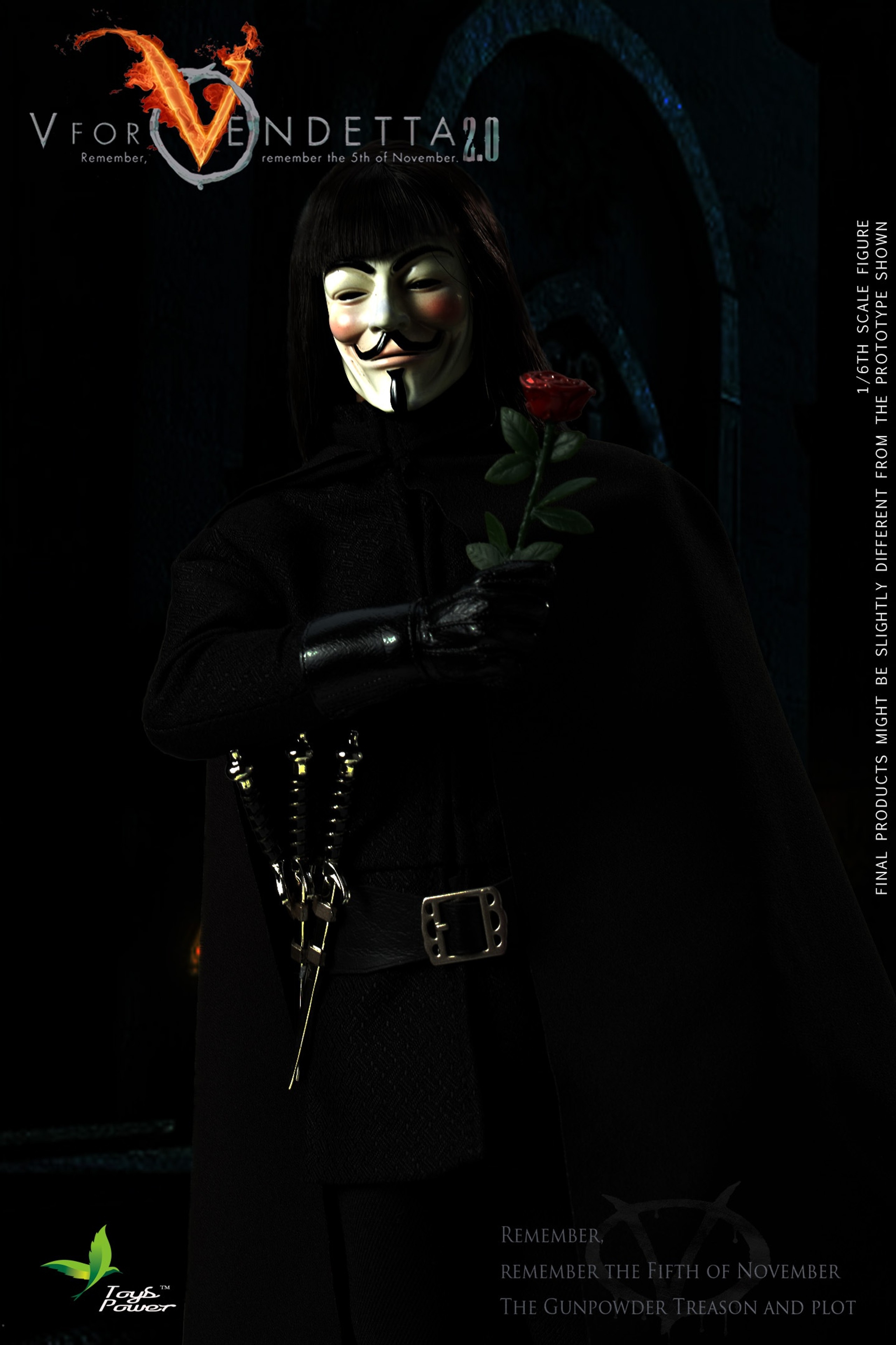 Pre-Order! Toys Power (CT013-B) 1/6 V for Vendetta 2.0 Figure