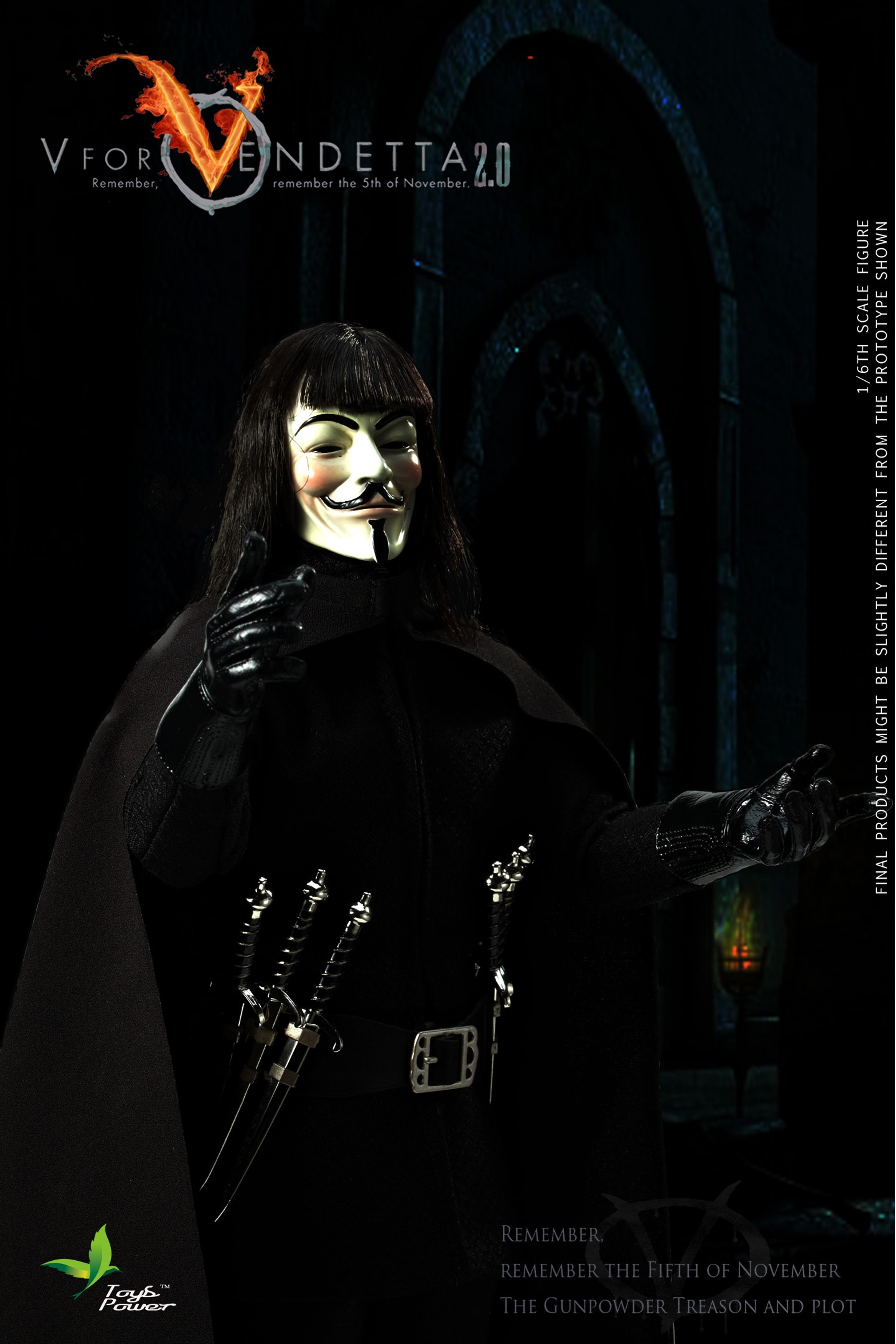 Pre-Order! Toys Power (CT013-B) 1/6 V for Vendetta 2.0 Figure