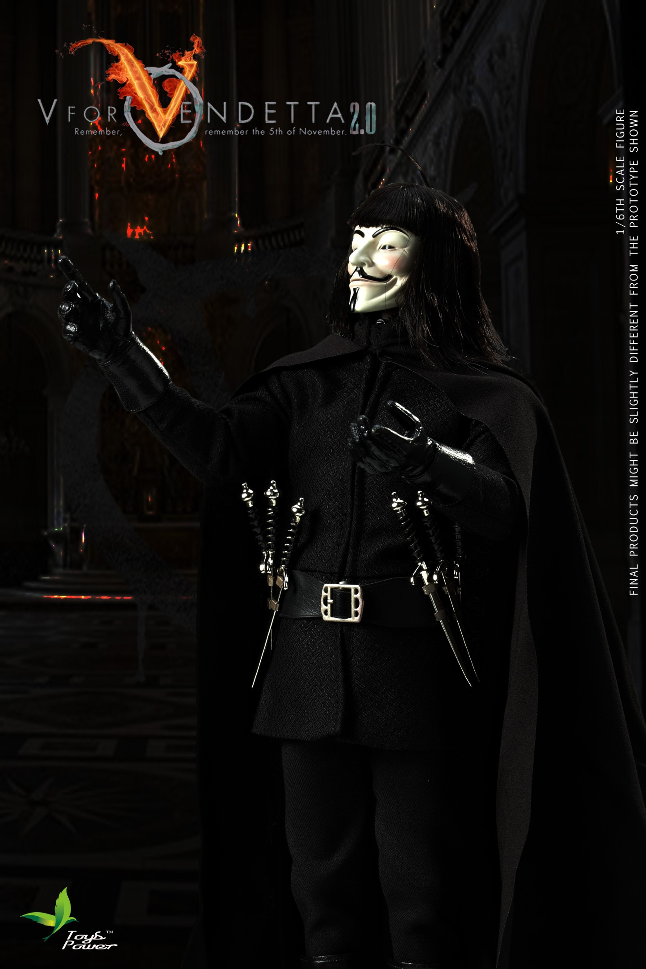 Pre-Order! Toys Power (CT013-B) 1/6 V for Vendetta 2.0 Figure