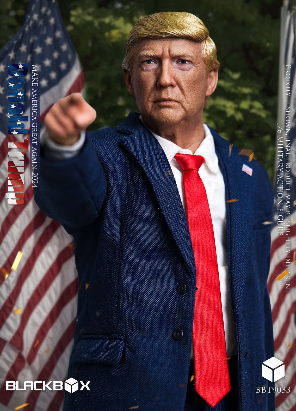 In Stock! BLACKBOXTOYS Studio - 1/6 Celebrity Series Donald Trump BBT9033B
