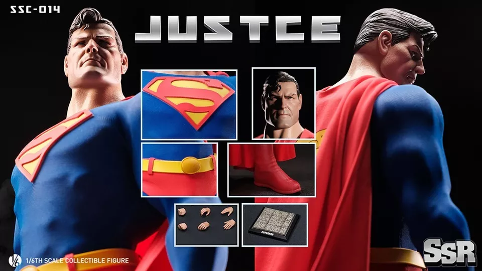 In Stock! SSR SSC-014 1/6 Superman Justice Savior Action Figure Toy DC 