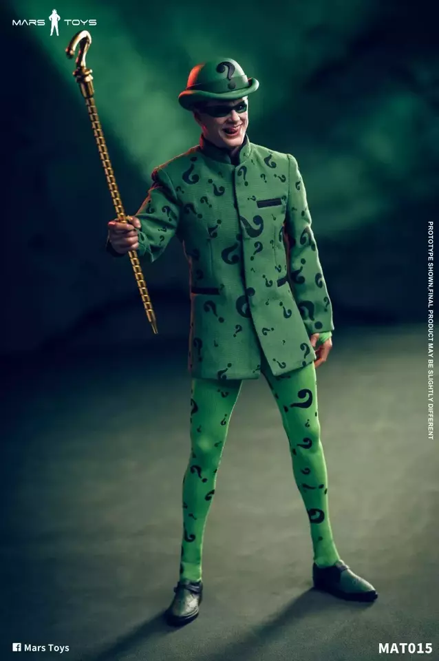 Mars Toys MAT015 1/6 Forever Riddler Jim Carrey 12" Figure batman toys hot