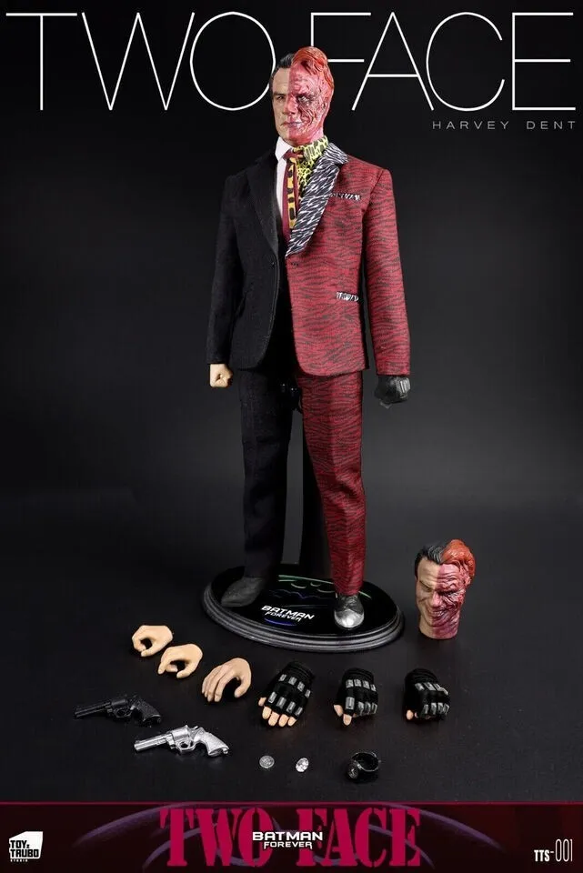 ToyzTruboStudio TTS-001 1/6 Batman Forever Two Face 12" Figure toys