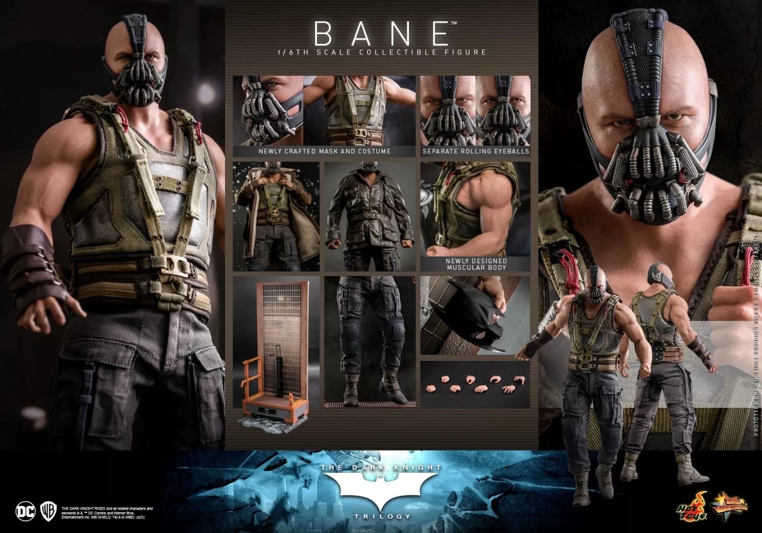 Hot Toys MMS689 The Dark Knight Trilogy Bane 1/6 Action Figure 